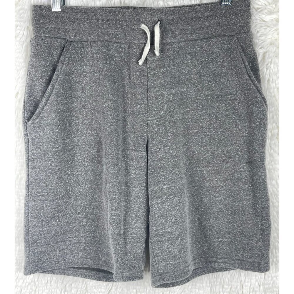 Threads & Thoughts Boys 16 Shorts Gray Drawstring Front Pockets Sweatpant Shorts - Picture 1 of 5